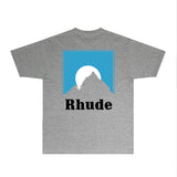 Rhude T Shirts Printed Trendy Pure Cotton