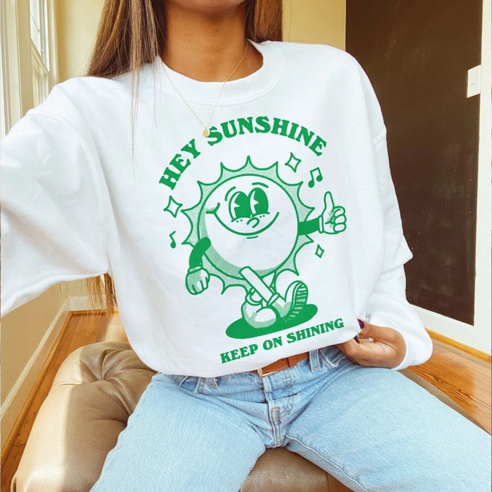 Aesthetic Woman Sweatshirt Trendy Sweater VSCO Jumper Aesthe