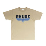 Rhude T Shirts Printed Trendy Pure Cotton
