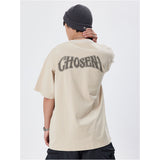 James Big Head American Print Short Sleeve Loose T-shirt