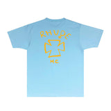 Rhude T Shirts Printed Trendy Pure Cotton