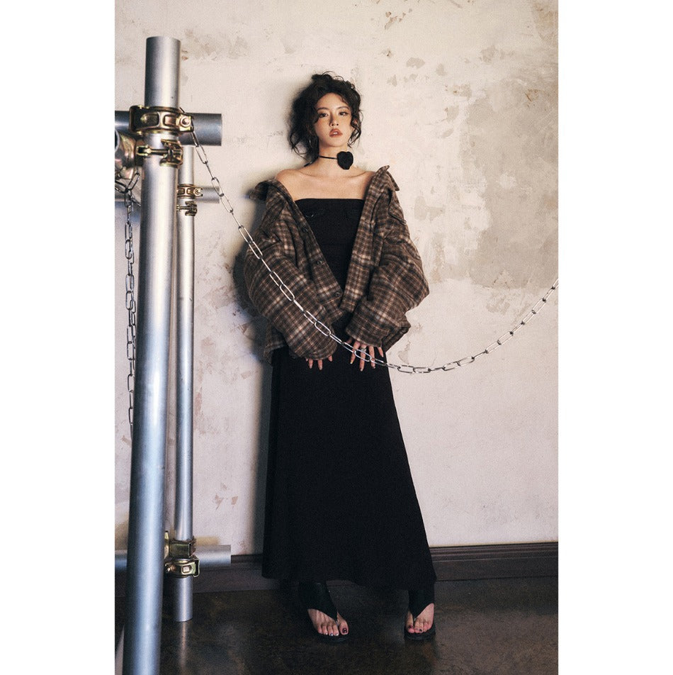 Unisex Coat Plaid Cotton-Padded Clothes for Couples