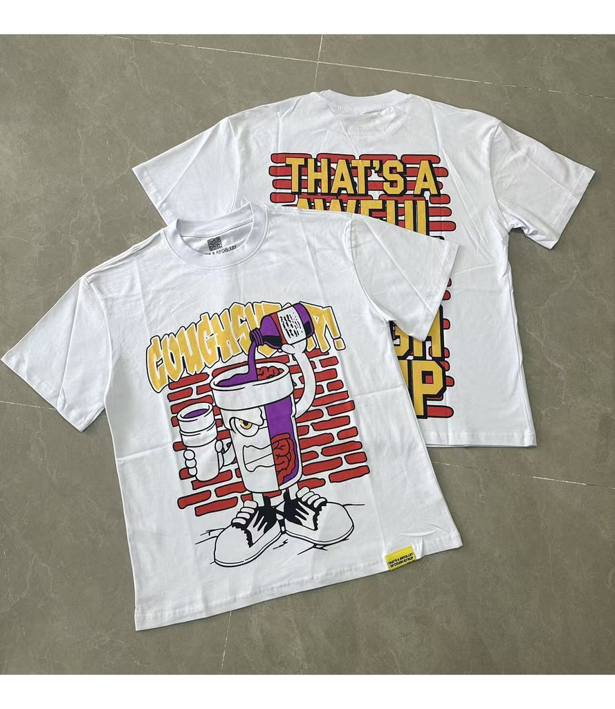 Cough Syrup T Shirts Direct Injection Hot Diamond Short Sleeves