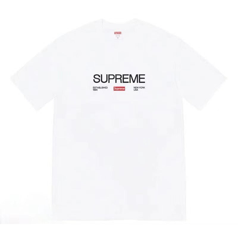 Supreme Men's Alphabet Cartoon Printed Cotton T-shirt Couple