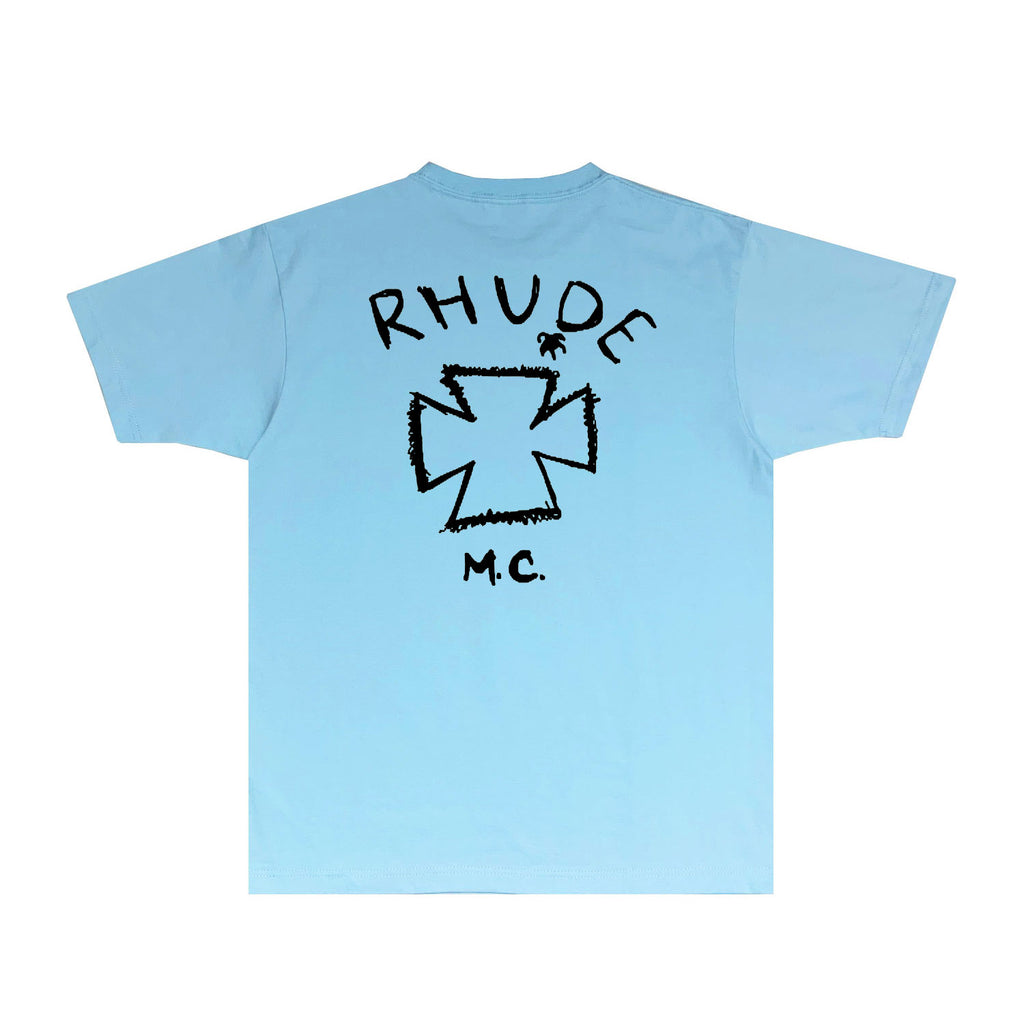 Rhude T Shirts Printed Trendy Pure Cotton