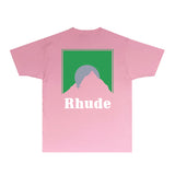 Rhude T Shirts Printed Trendy Pure Cotton