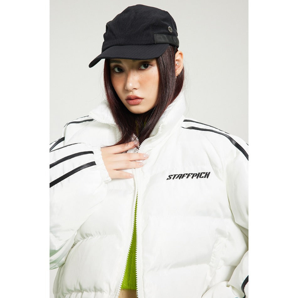 Unisex Coat Stand-up Collar Thick