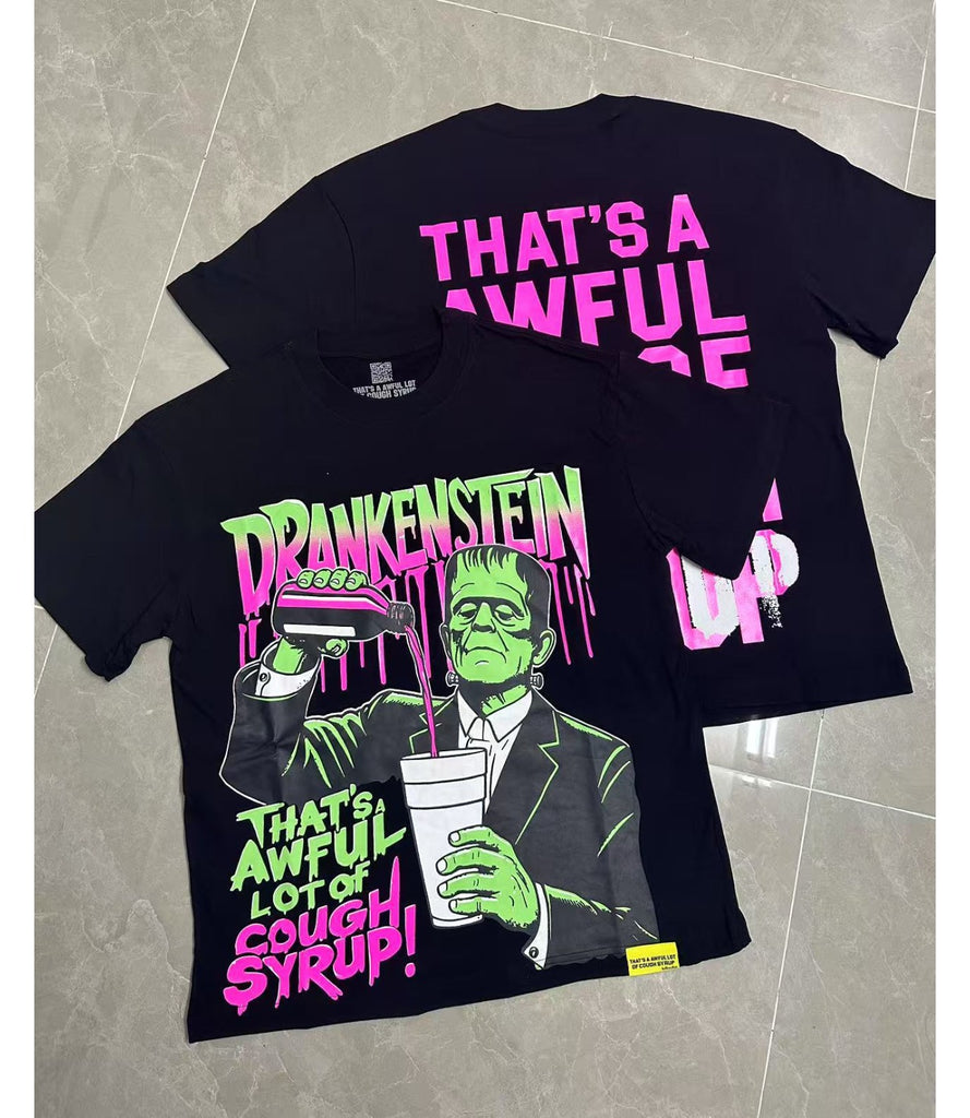 Cough Syrup T Shirts Direct Injection Hot Diamond Short Sleeves