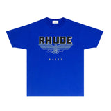 Rhude T Shirts Printed Trendy Pure Cotton