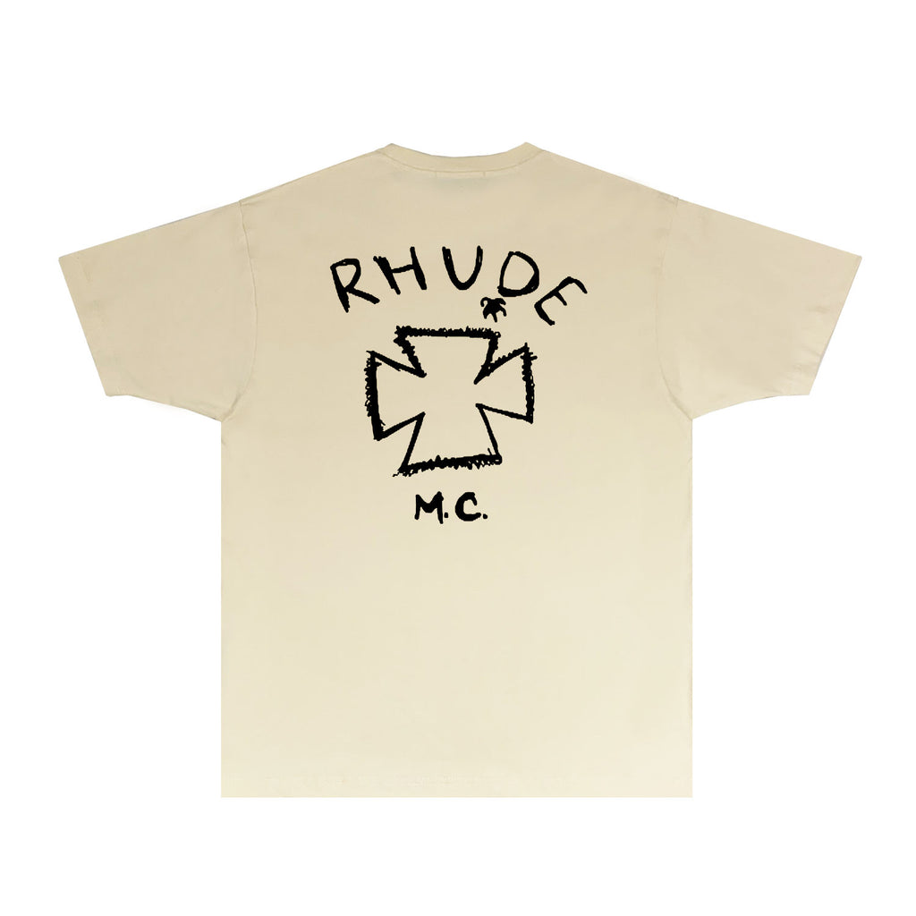 Rhude T Shirts Printed Trendy Pure Cotton