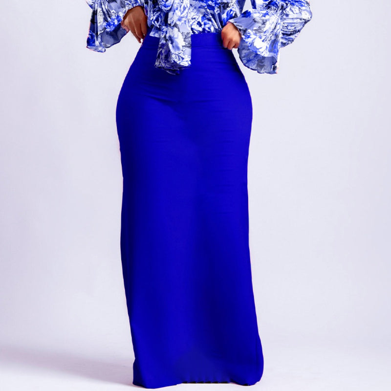 Women Bottoms Fashion Solid Color High Waist Dress