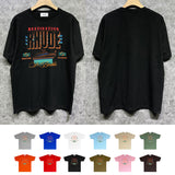 Rhude T Shirts Printed Trendy Pure Cotton