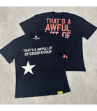 Cough Syrup T Shirts Direct Injection Hot Diamond Short Sleeves