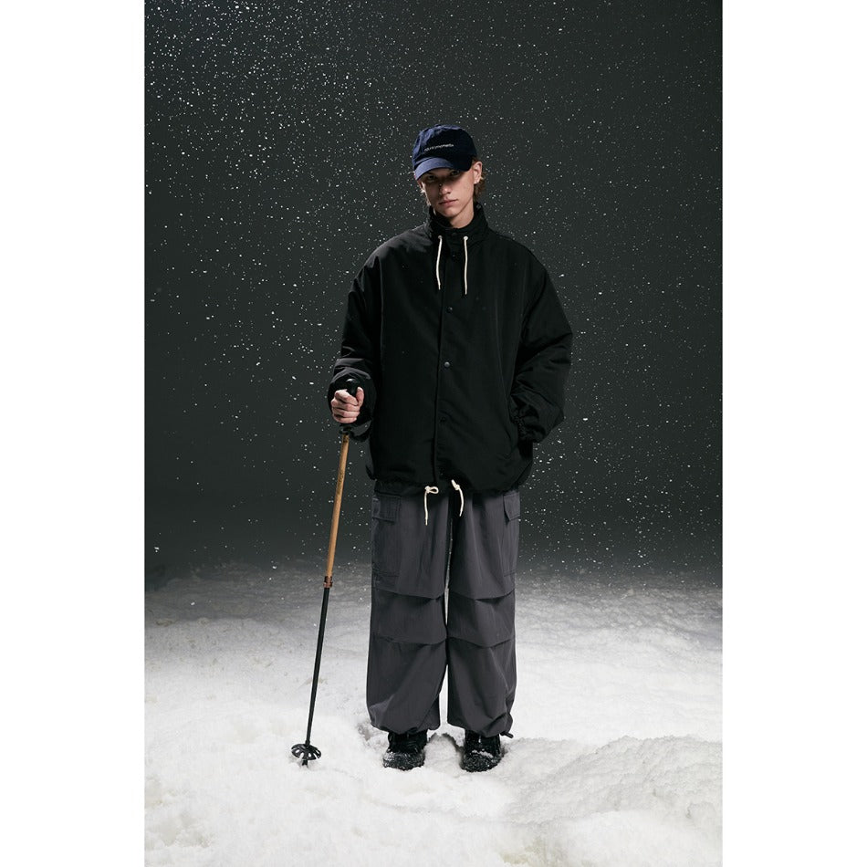 Unisex Coat Leisure Loose Stand Collar Coat Winter