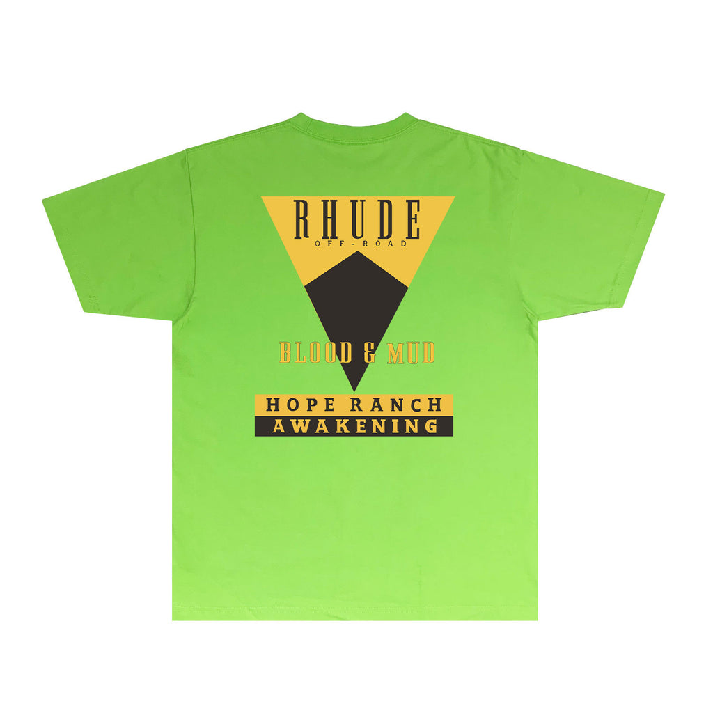 Rhude T Shirts Printed Trendy Pure Cotton