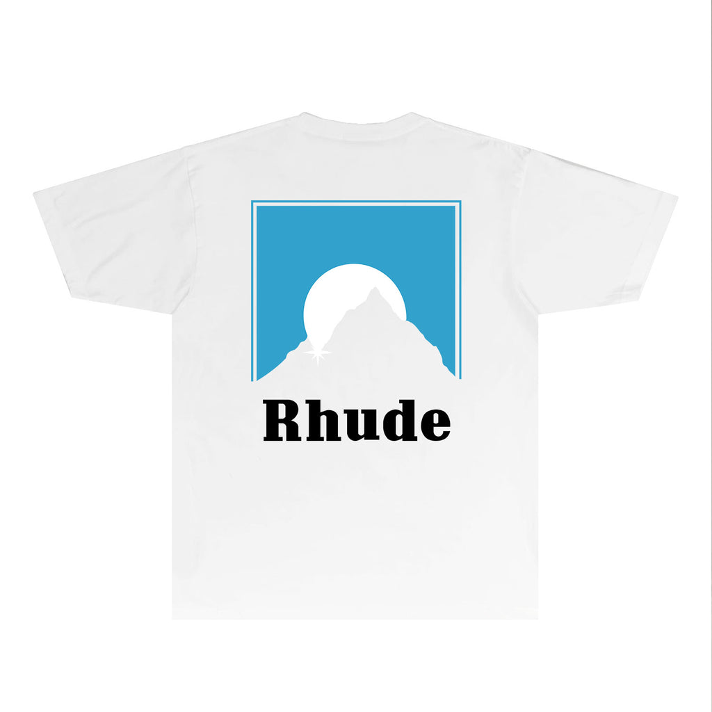 Rhude T Shirts Printed Trendy Pure Cotton