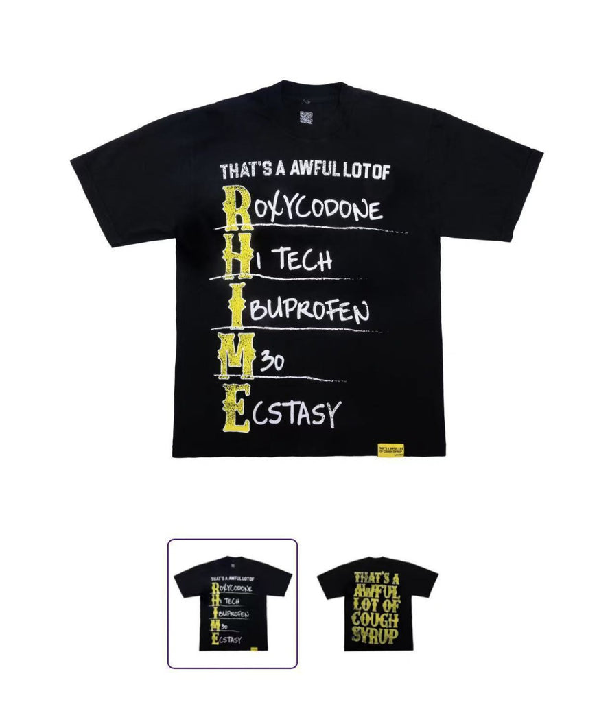 Cough Syrup T Shirts Direct Injection Hot Diamond Short Sleeves