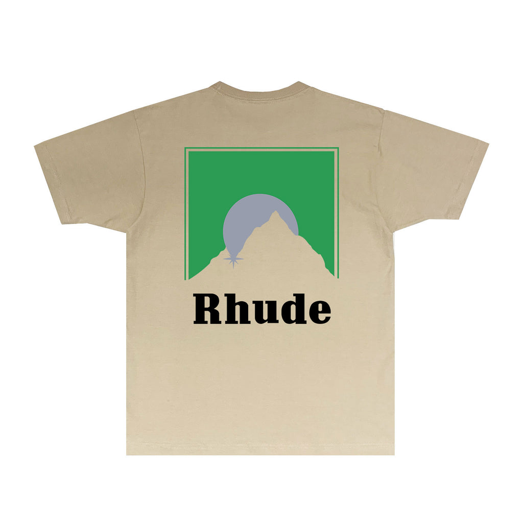 Rhude T Shirts Printed Trendy Pure Cotton