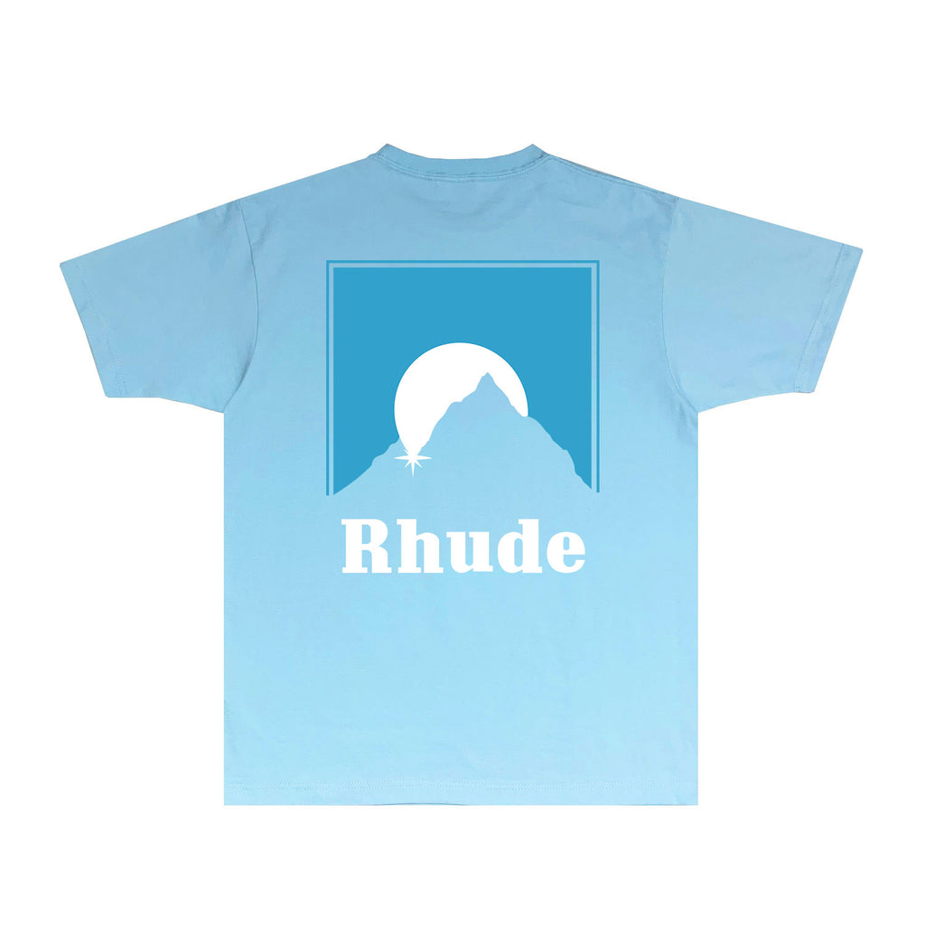 Rhude T Shirts Printed Trendy Pure Cotton