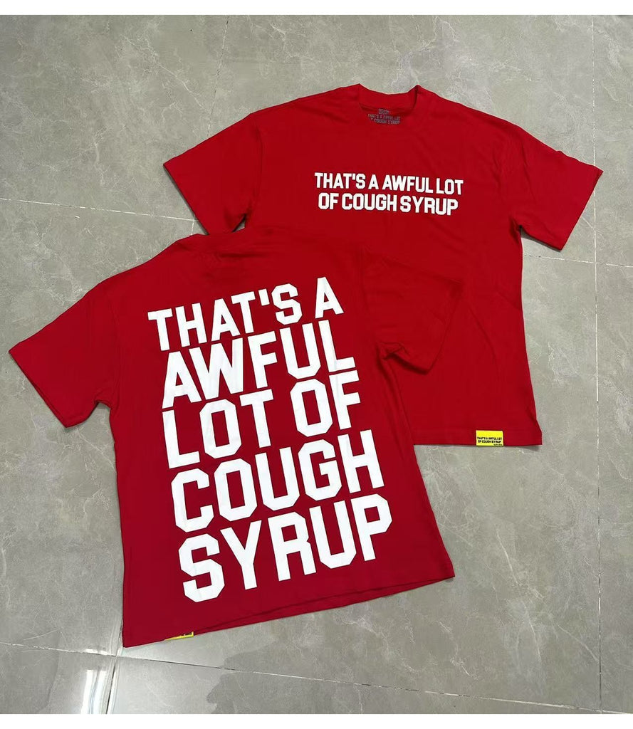 Cough Syrup T Shirts Direct Injection Hot Diamond Short Sleeves