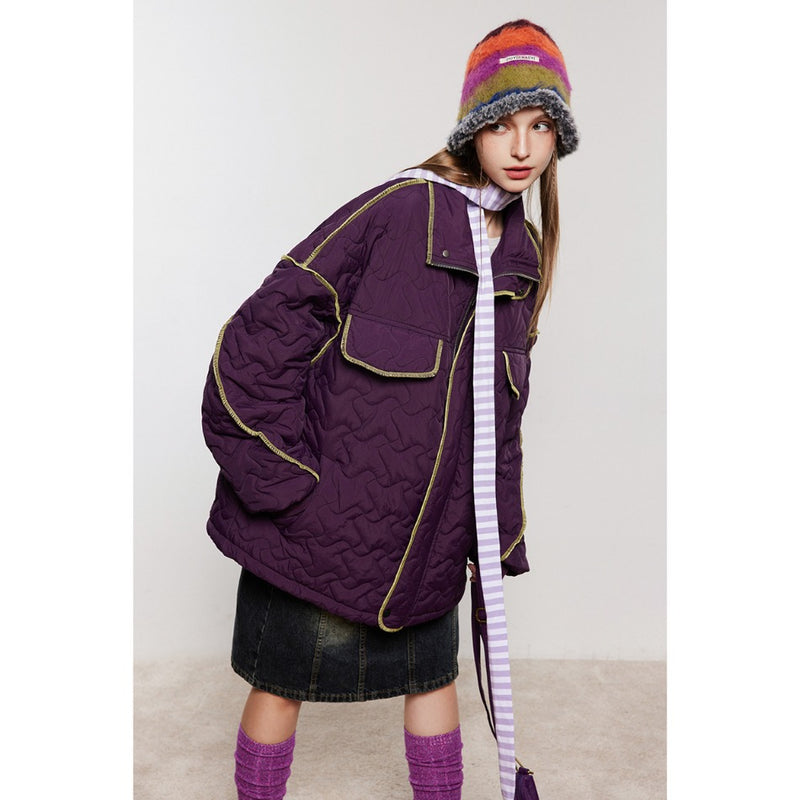 Unisex Coat Winter Warm-Keeping Cotton Clothing Loose Lapel