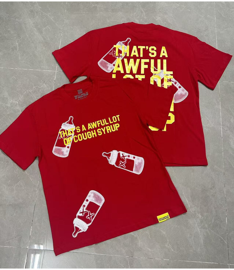 Cough Syrup T Shirts Direct Injection Hot Diamond Short Sleeves