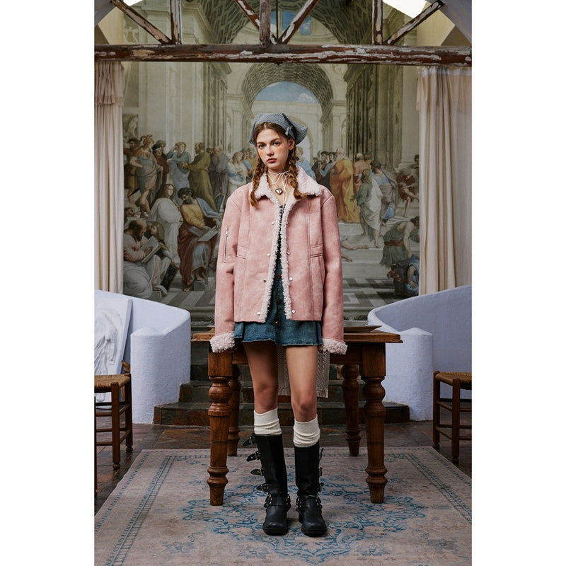 Unisex Coat PU Leather Coat Winter