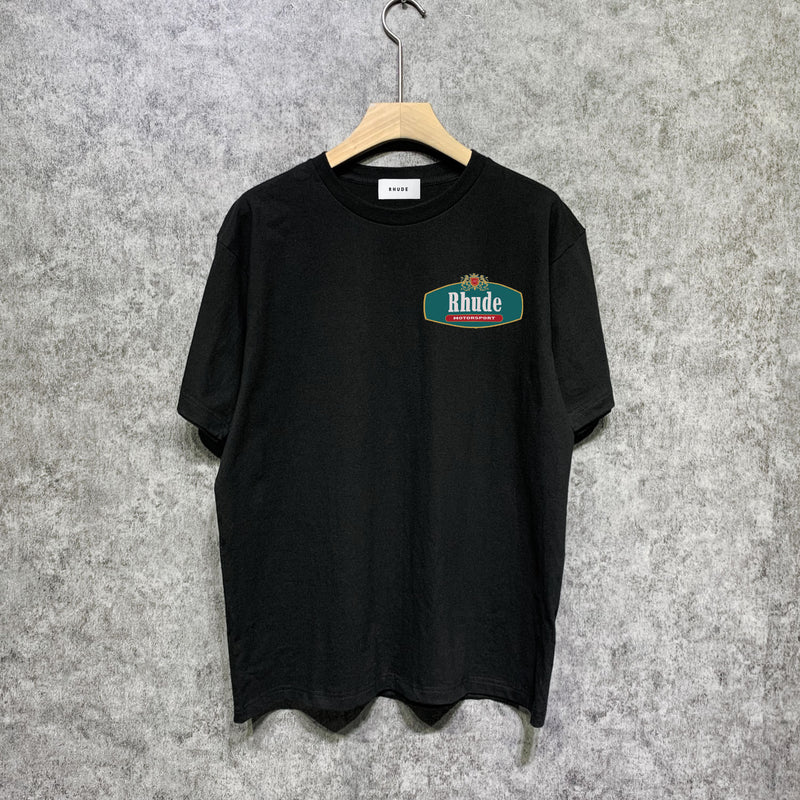 Rhude T Shirts Printed Trendy Pure Cotton