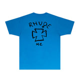 Rhude T Shirts Printed Trendy Pure Cotton