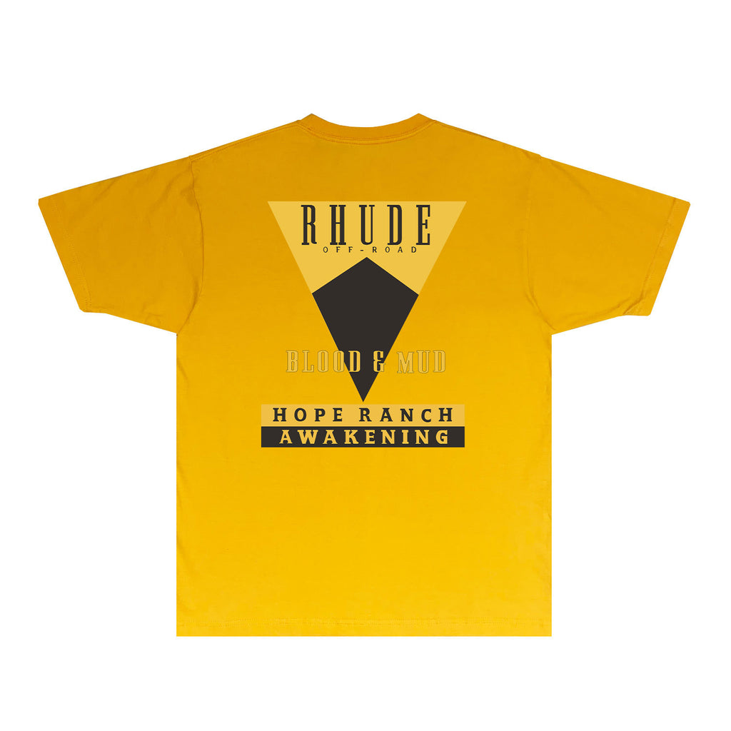 Rhude T Shirts Printed Trendy Pure Cotton