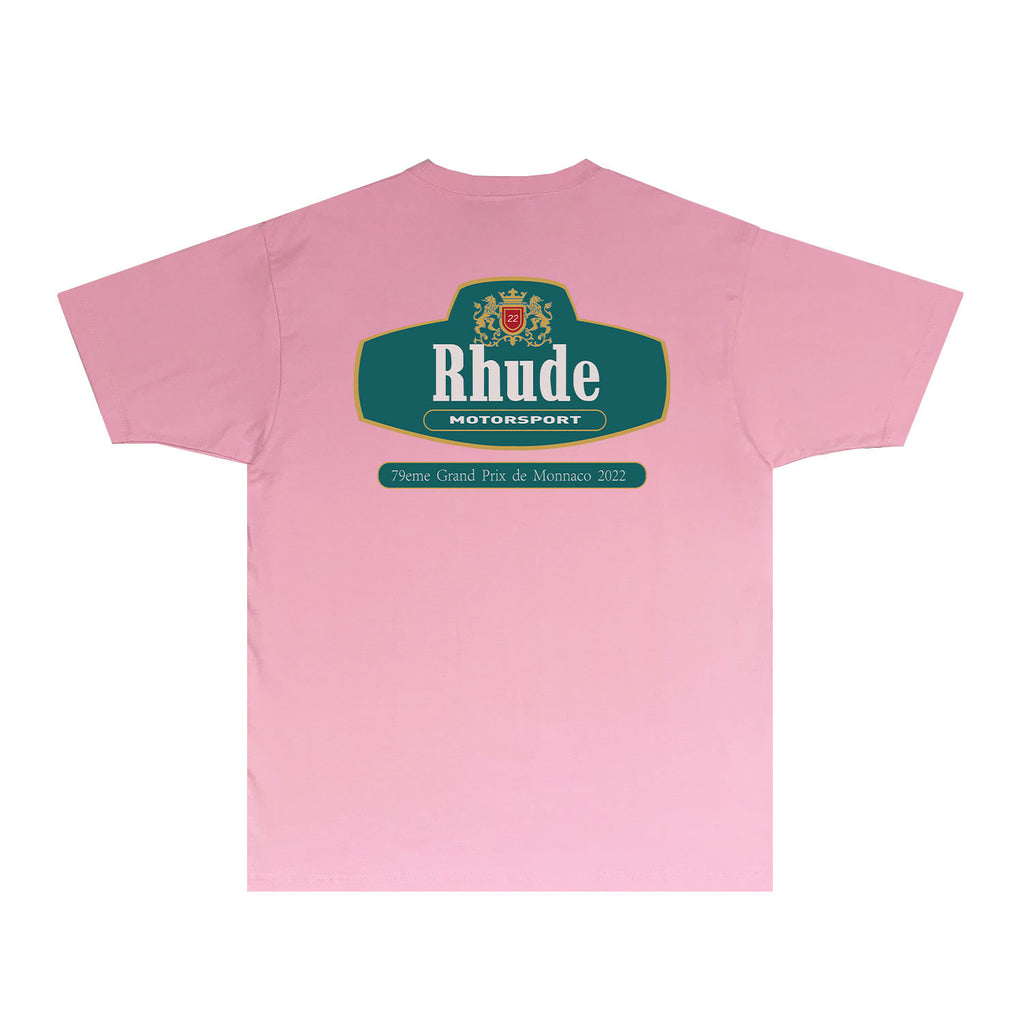 Rhude T Shirts Printed Trendy Pure Cotton