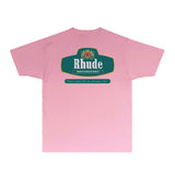 Rhude T Shirts Printed Trendy Pure Cotton