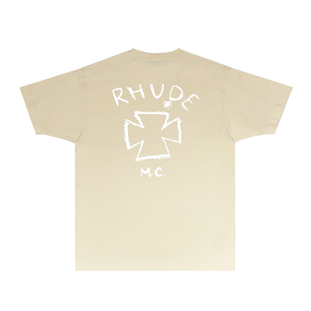 Rhude T Shirts Printed Trendy Pure Cotton