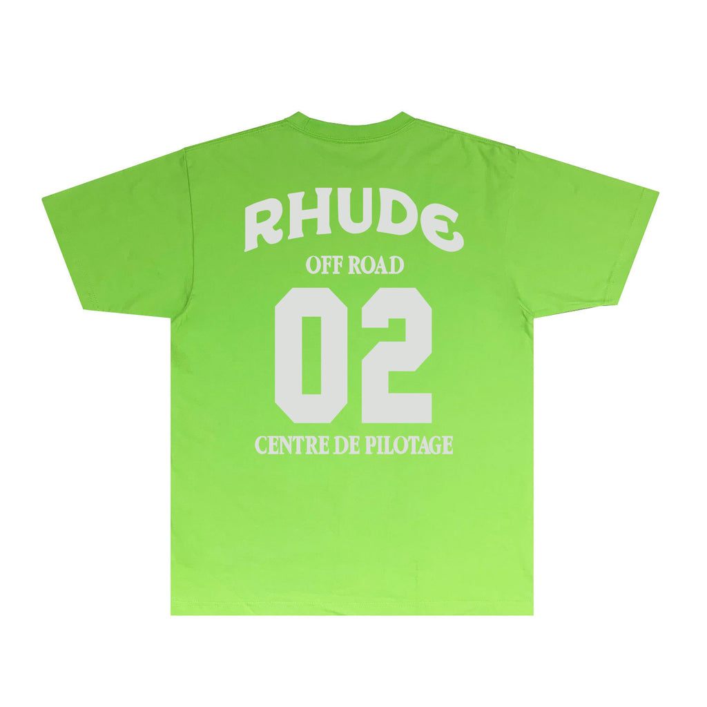 Rhude T Shirts Printed Trendy Pure Cotton