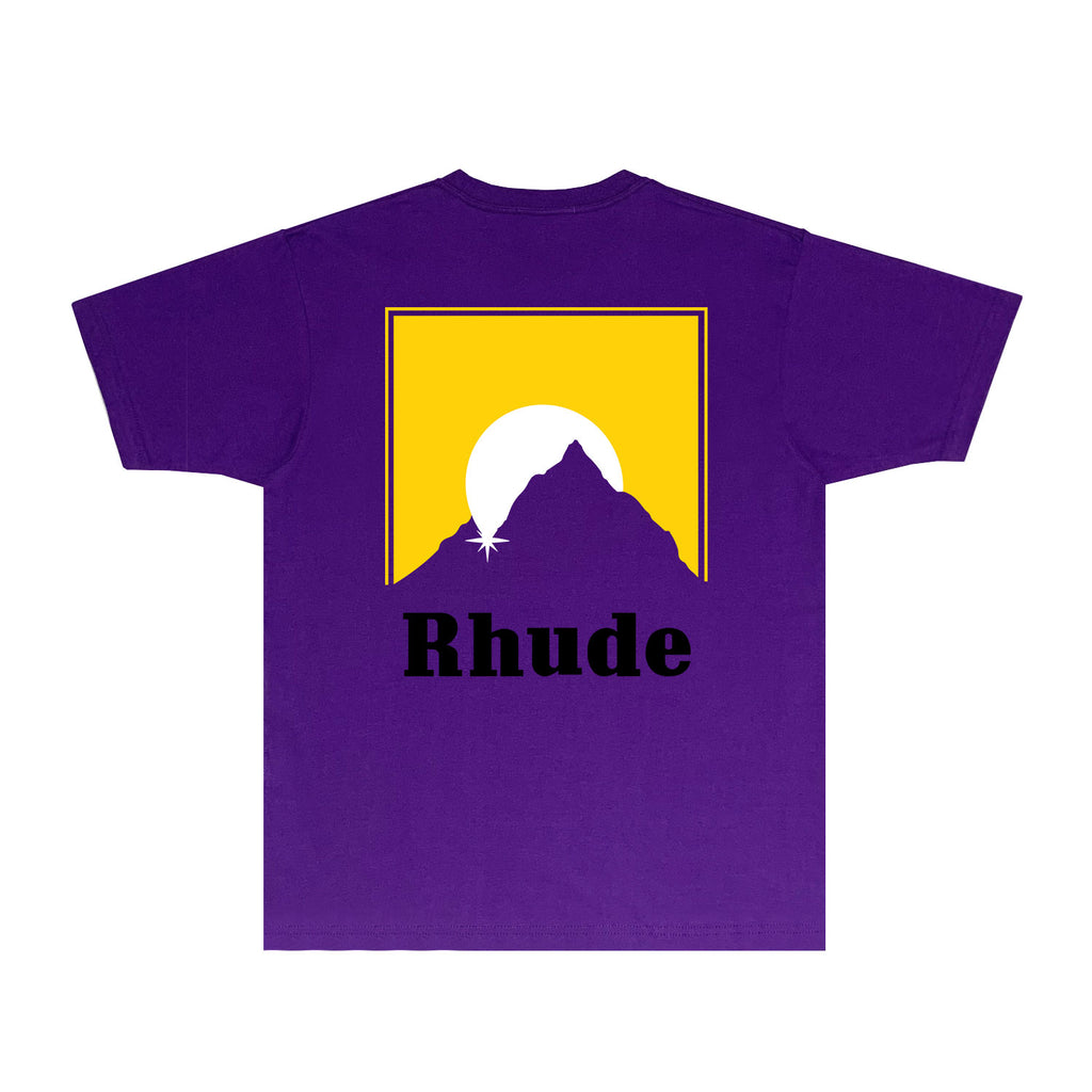 Rhude T Shirts Printed Trendy Pure Cotton