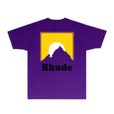Rhude T Shirts Printed Trendy Pure Cotton