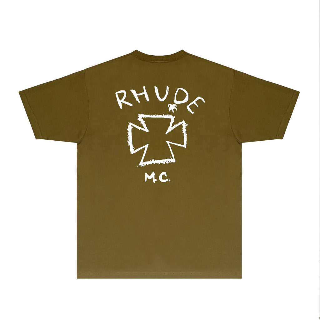 Rhude T Shirts Printed Trendy Pure Cotton