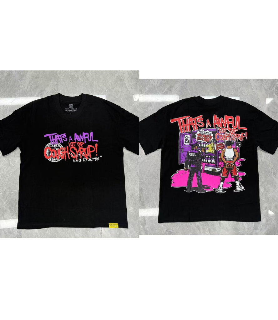 Cough Syrup T Shirts Direct Injection Hot Diamond Short Sleeves