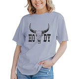 CM C&M WODRO Oversized Country Graphic Tees for Women