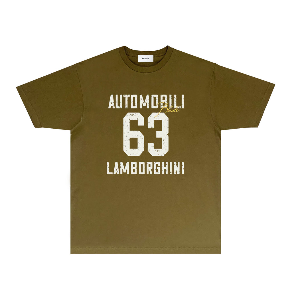 Rhude T Shirts Printed Trendy Pure Cotton