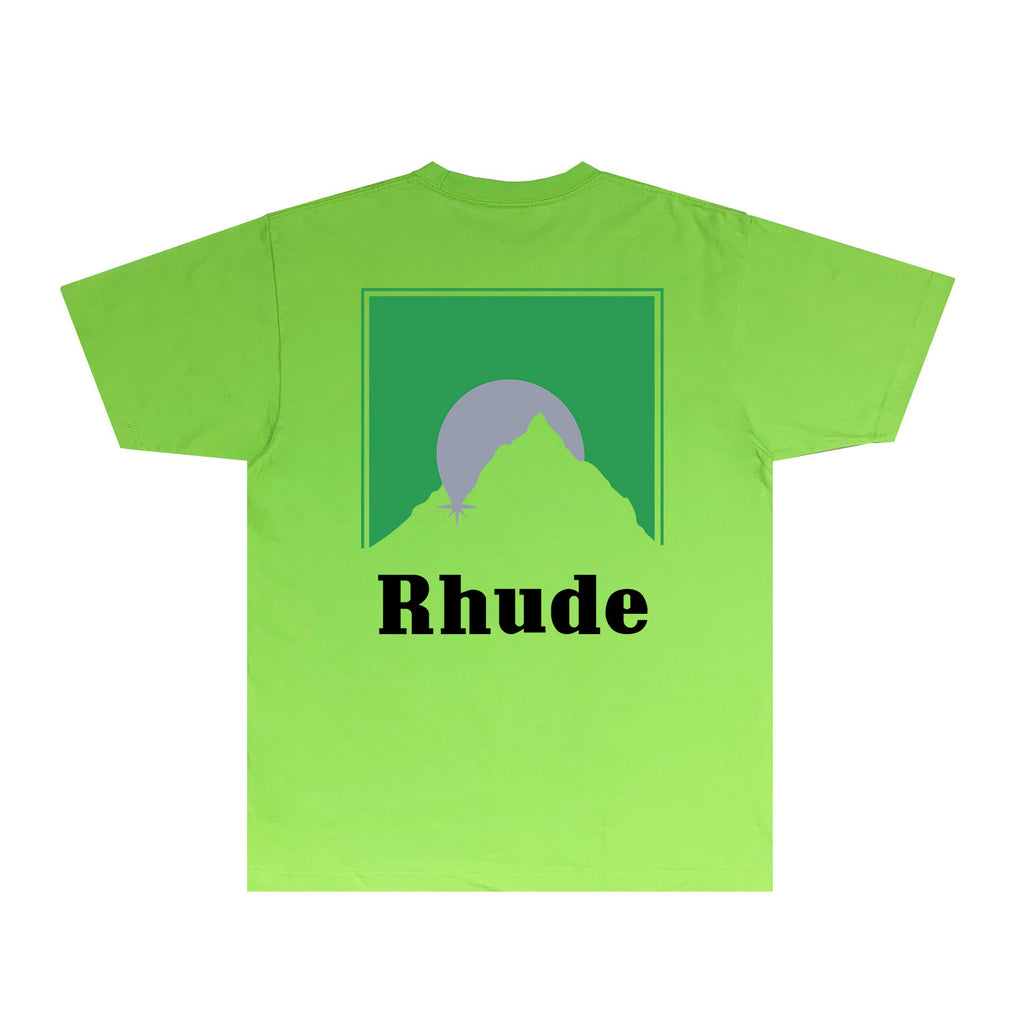 Rhude T Shirts Printed Trendy Pure Cotton