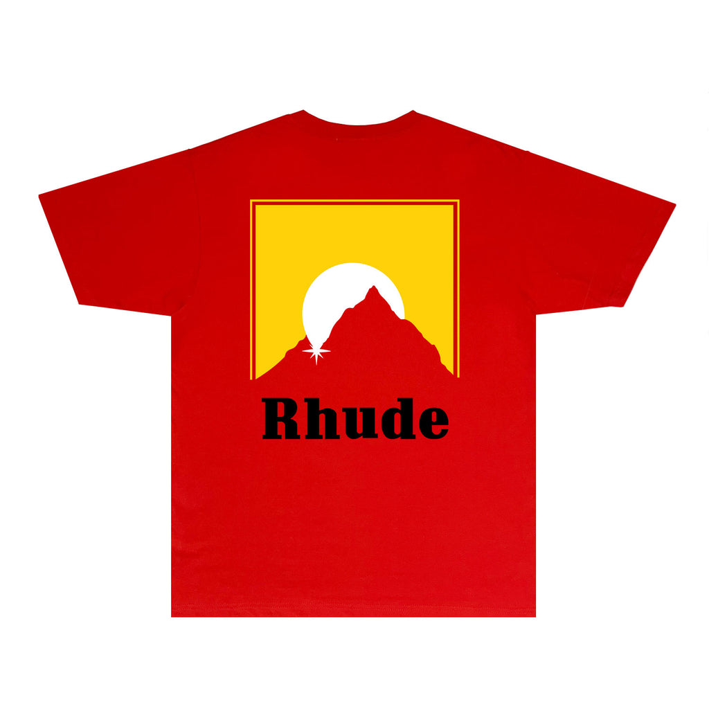 Rhude T Shirts Printed Trendy Pure Cotton