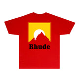 Rhude T Shirts Printed Trendy Pure Cotton