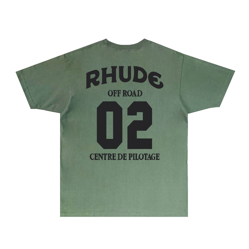 Rhude T Shirts Printed Trendy Pure Cotton