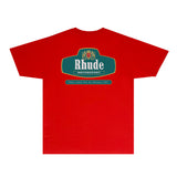 Rhude T Shirts Printed Trendy Pure Cotton