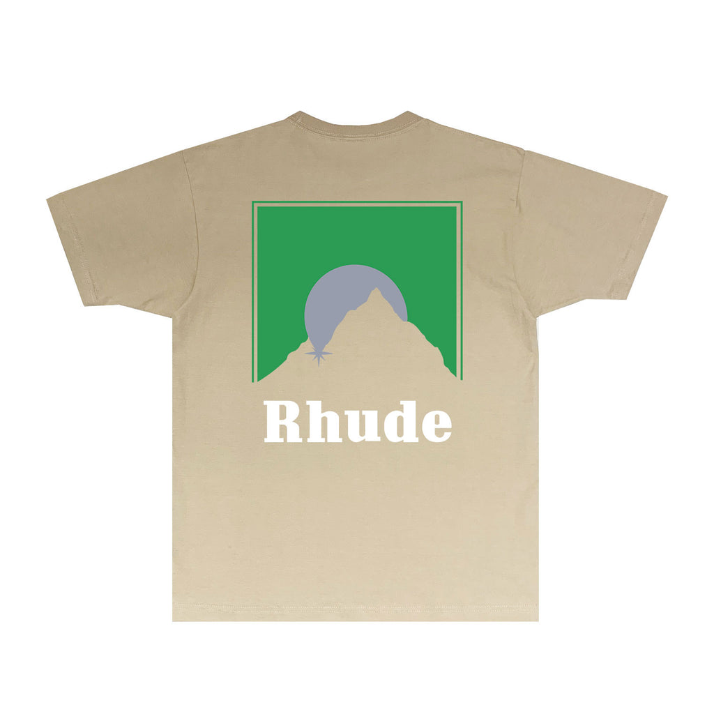 Rhude T Shirts Printed Trendy Pure Cotton