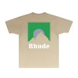 Rhude T Shirts Printed Trendy Pure Cotton