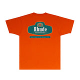 Rhude T Shirts Printed Trendy Pure Cotton