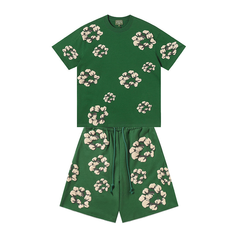 Denim Tears T shirt & Shorts 2 Piece Set