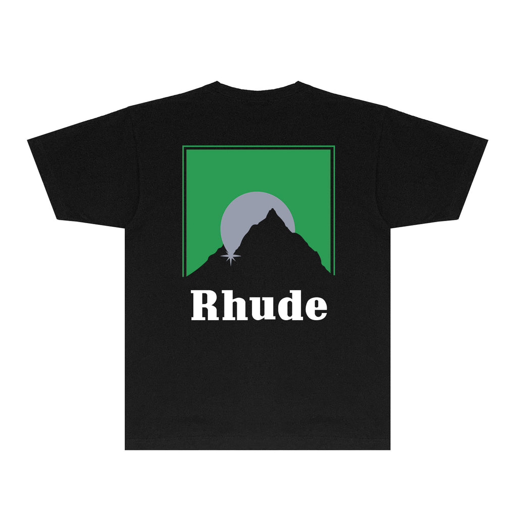 Rhude T Shirts Printed Trendy Pure Cotton